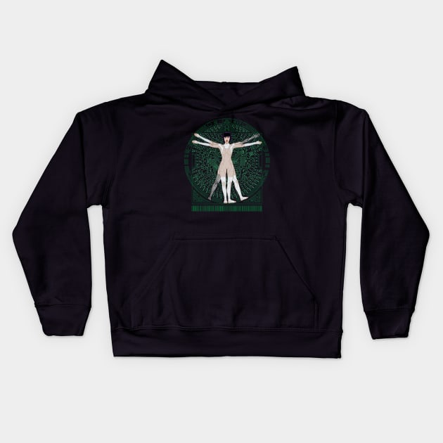 VITRUVIAN MAJOR Kids Hoodie by rtcoyote